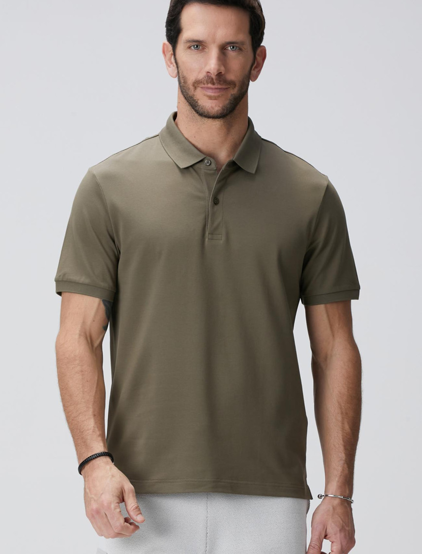 Network Erkek N-Tech Haki Polo Yaka T-shirt Network Erkek N-Tech Haki Polo Yaka T-shirt