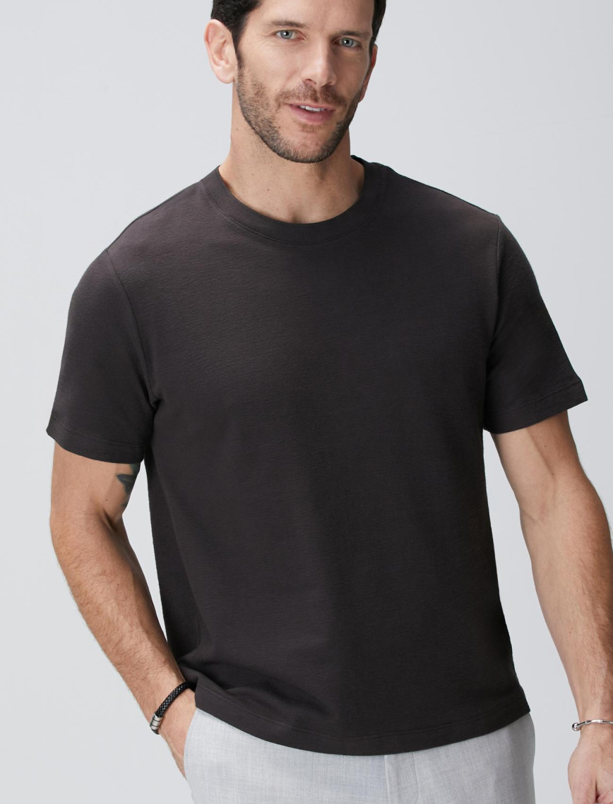 Network Erkek Lacivert Jakarlı T-shirt Network Erkek Lacivert Jakarlı T-shirt