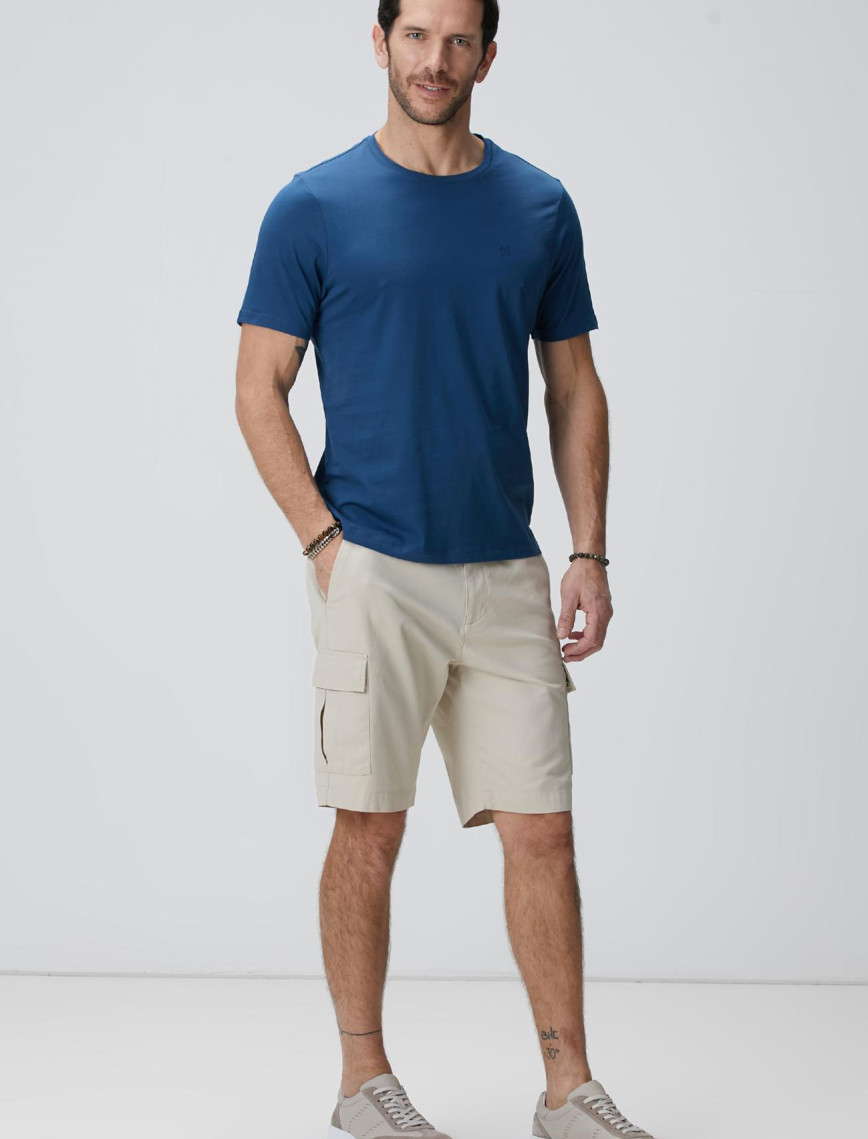 Network Erkek Indigo Basic T-shirt Network Erkek Indigo Basic T-shirt