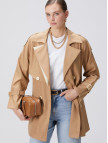 Network Kadın Bej Kruvaze Trench Coat Network Kadın Bej Kruvaze Trench Coat