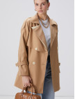 Network Kadın Bej Kruvaze Trench Coat Network Kadın Bej Kruvaze Trench Coat
