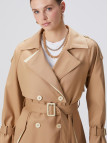 Network Kadın Bej Kruvaze Trench Coat Network Kadın Bej Kruvaze Trench Coat