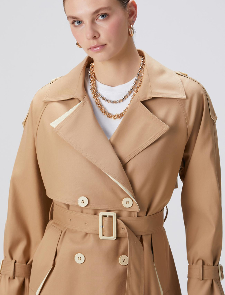 Network Kadın Bej Kruvaze Trench Coat Network Kadın Bej Kruvaze Trench Coat