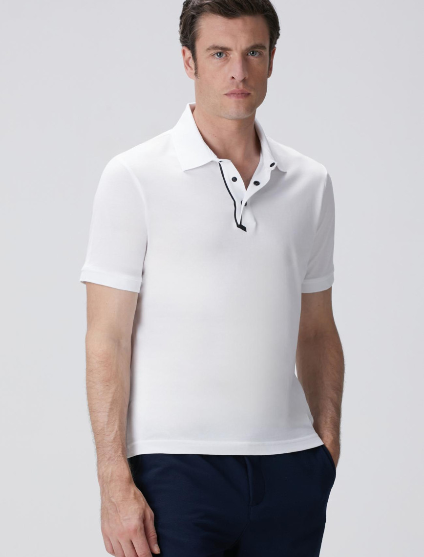 Network Erkek N-Tech Beyaz Polo T-shirt Network Erkek N-Tech Beyaz Polo T-shirt