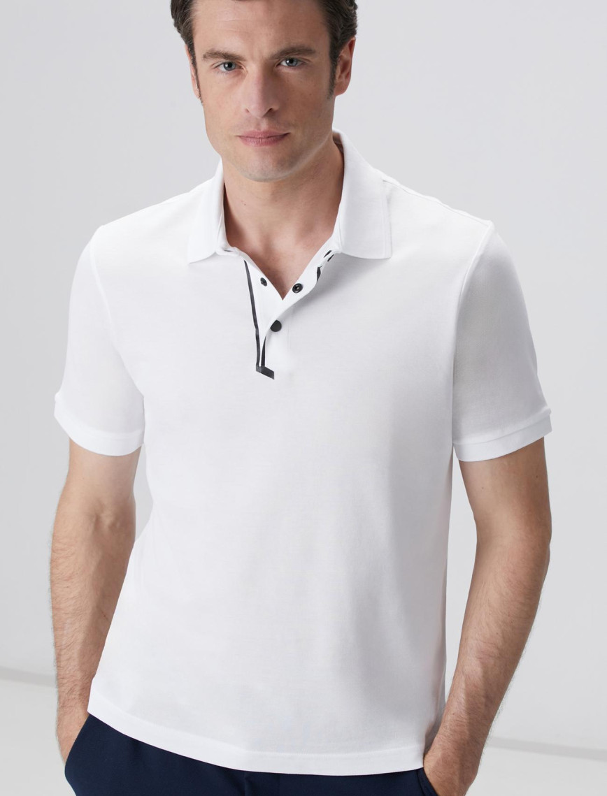 Network Erkek N-Tech Beyaz Polo T-shirt Network Erkek N-Tech Beyaz Polo T-shirt