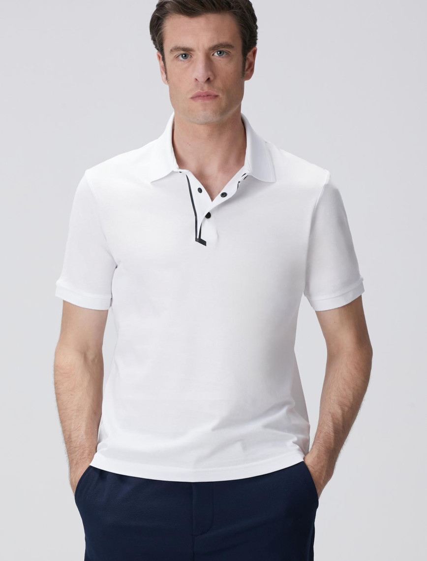 Network Erkek N-Tech Beyaz Polo T-shirt Network Erkek N-Tech Beyaz Polo T-shirt