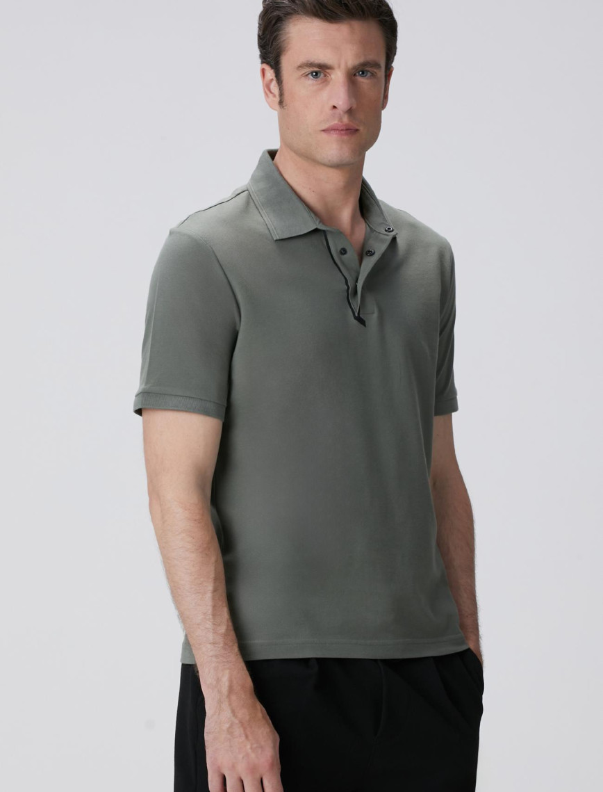 Network Erkek N-Tech Haki Polo T-shirt Network Erkek N-Tech Haki Polo T-shirt