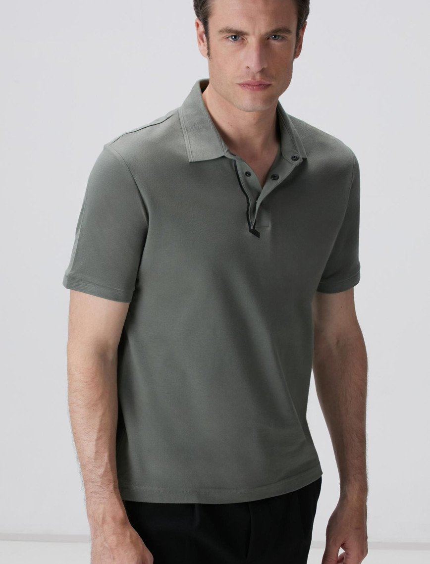 Network Erkek N-Tech Haki Polo T-shirt Network Erkek N-Tech Haki Polo T-shirt