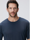 Network Erkek Lacivert Basic T-shirt