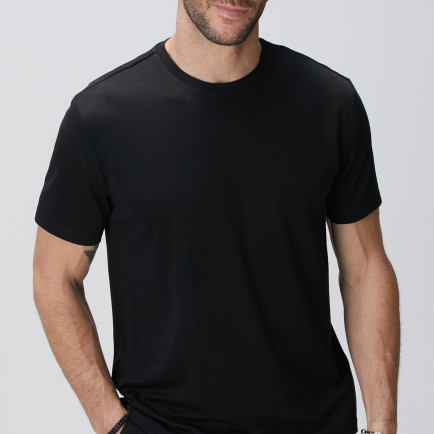 Network Erkek Siyah Basic T-shirt Network Erkek Siyah Basic T-shirt