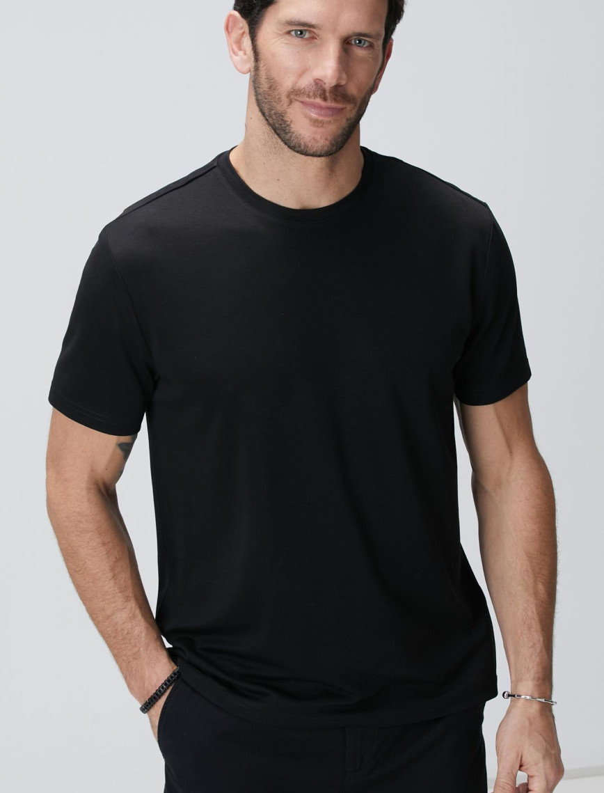 Network Erkek Lacivert Basic T-shirt