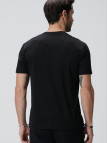 Network Erkek Siyah Basic T-shirt