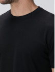 Network Erkek Siyah Basic T-shirt