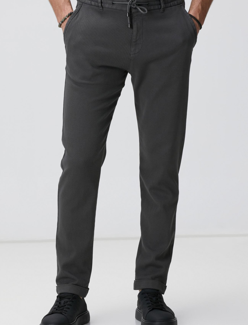 Network Erkek Antrasit Diyagonal Desenli Jogger Pantolon Network Erkek Antrasit Diyagonal Desenli Jogger Pantolon