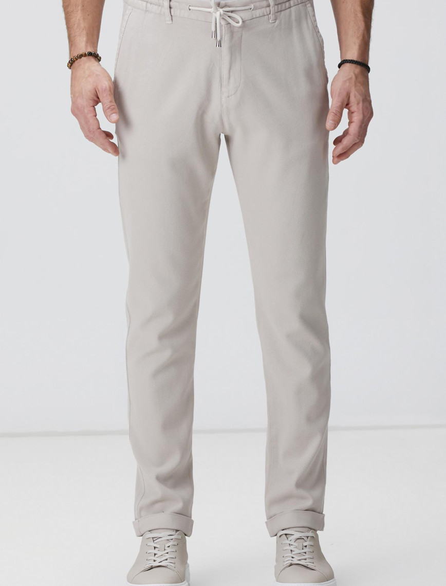 Network Erkek Taş Diyagonal Desenli Jogger Pantolon Network Erkek Taş Diyagonal Desenli Jogger Pantolon