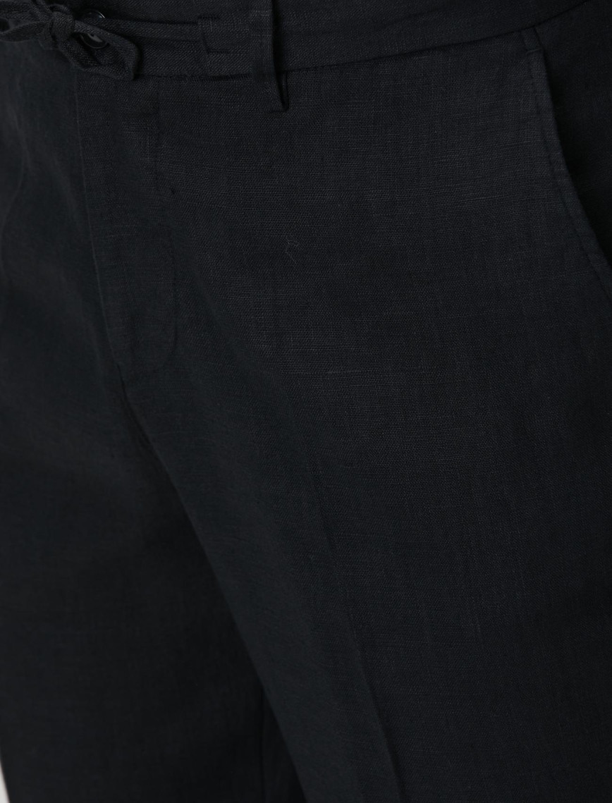 Network Erkek Siyah Keten Jogger Pantolon Network Erkek Siyah Keten Jogger Pantolon