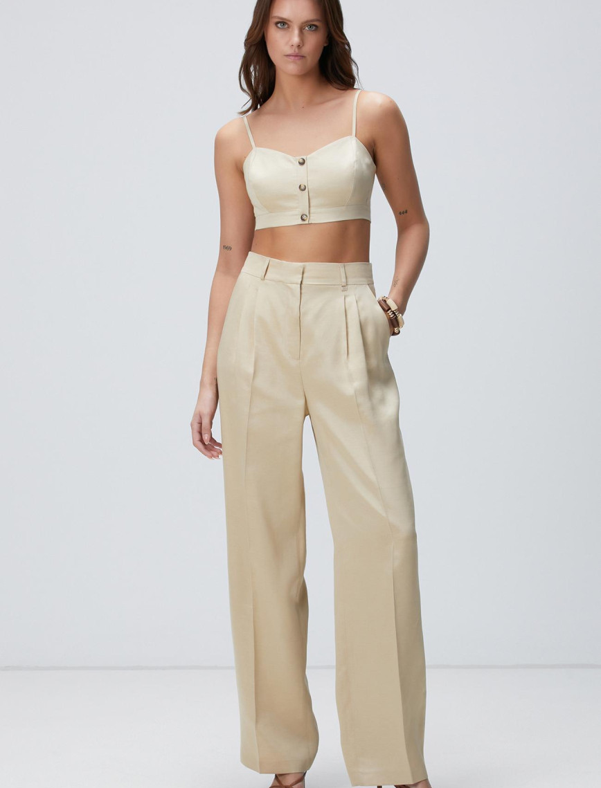 Network Kadın Bej Pantolon Network Kadın Bej Pantolon