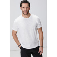 Network Erkek Beyaz Basic T-shirt Network Erkek Beyaz Basic T-shirt