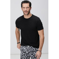 Network Erkek Siyah Basic T-shirt Network Erkek Siyah Basic T-shirt