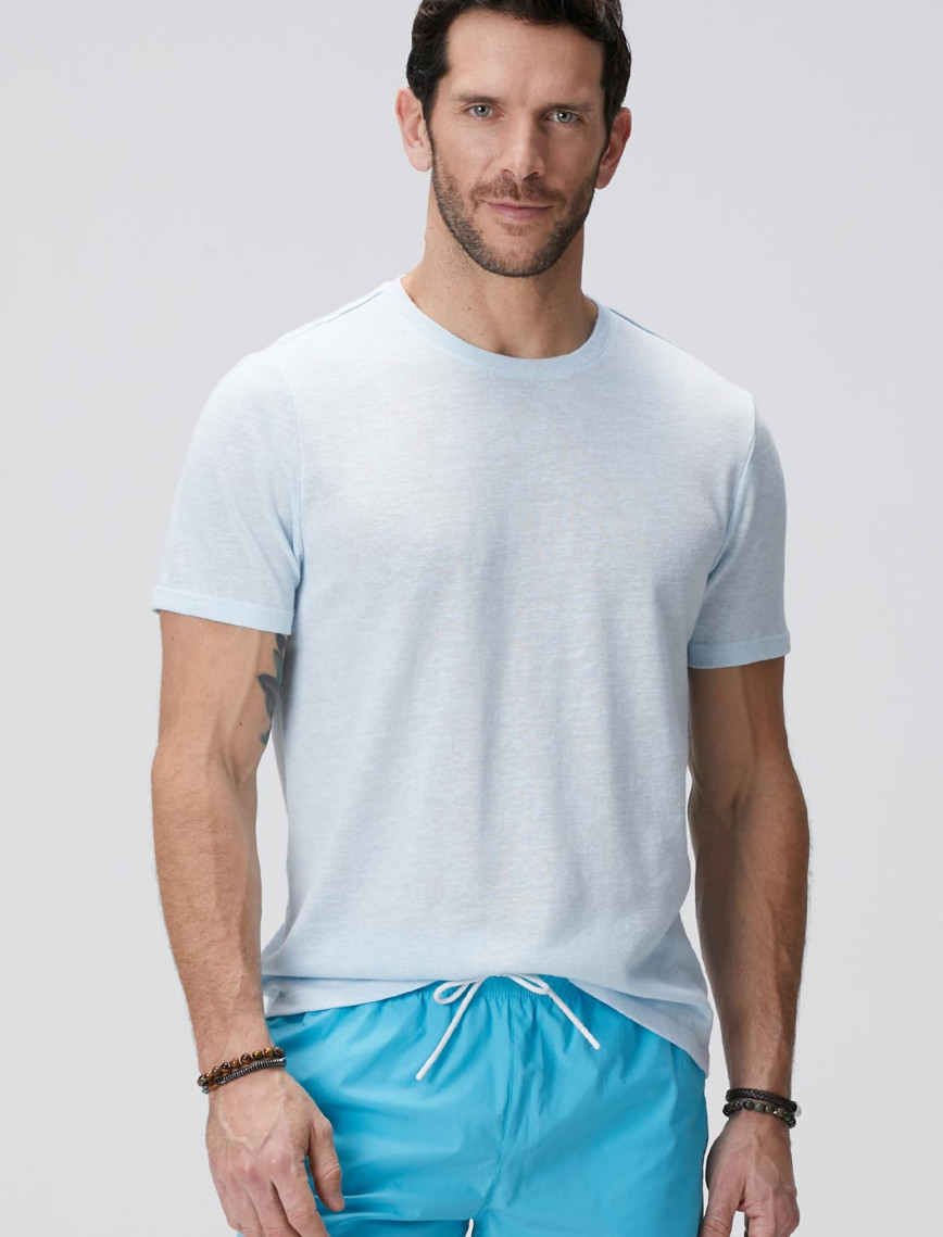 Network Erkek Açık Mavi Basic T-shirt Network Erkek Açık Mavi Basic T-shirt