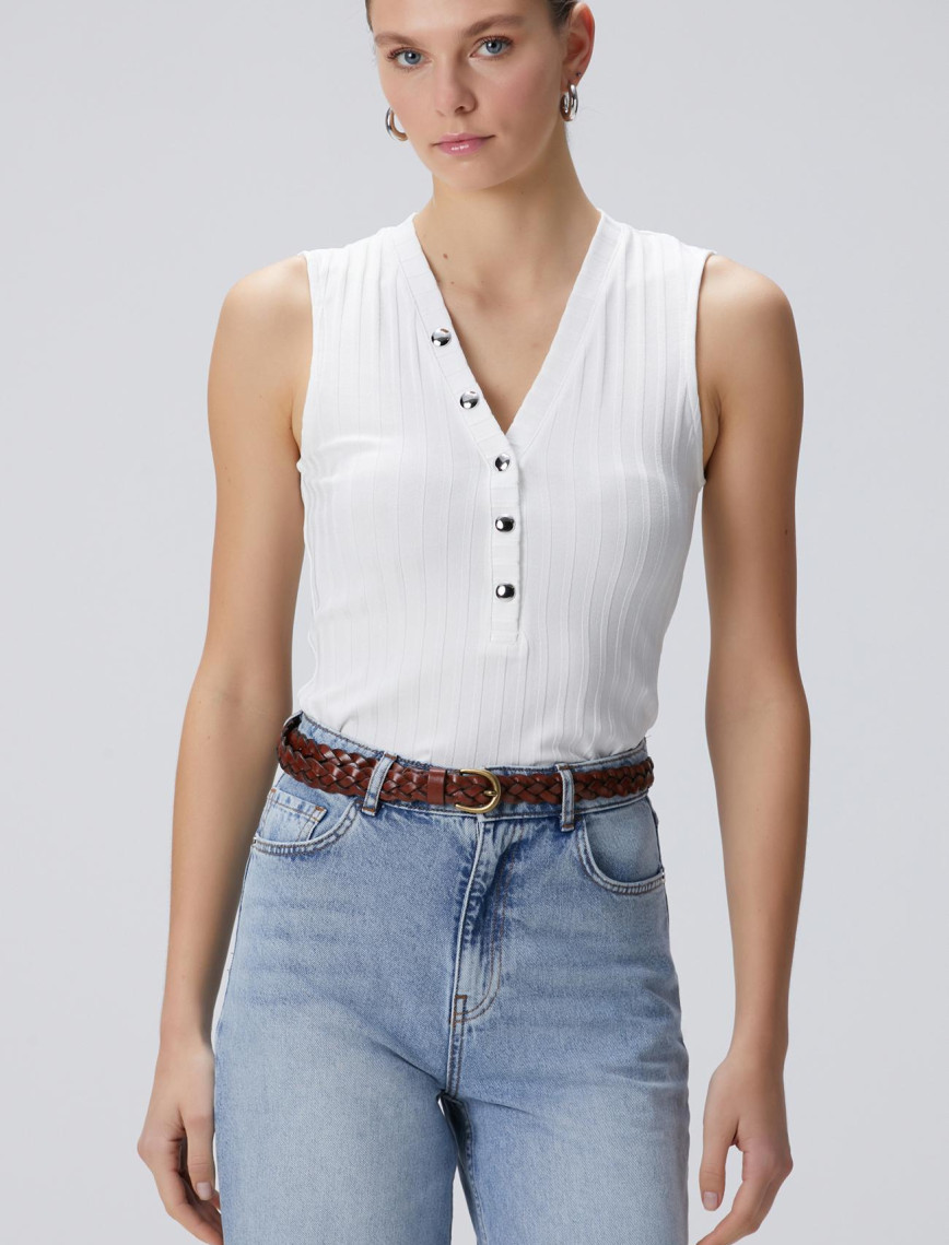 Network Kadın Kırıkbeyaz T-shirt