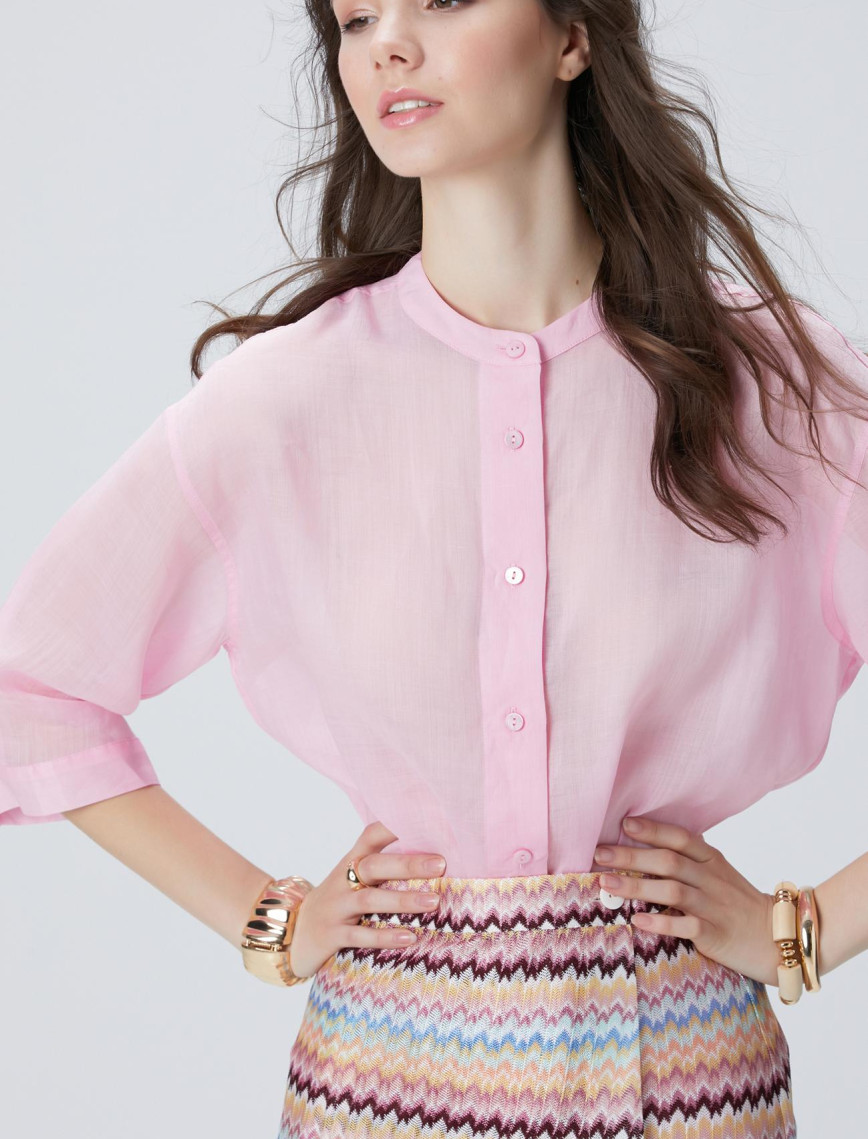 Network Kadın Pembe Rami Gömlek Network Kadın Pembe Rami Gömlek