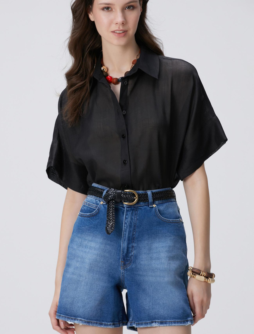 Network Kadın Siyah Gömlek Network Kadın Siyah Gömlek