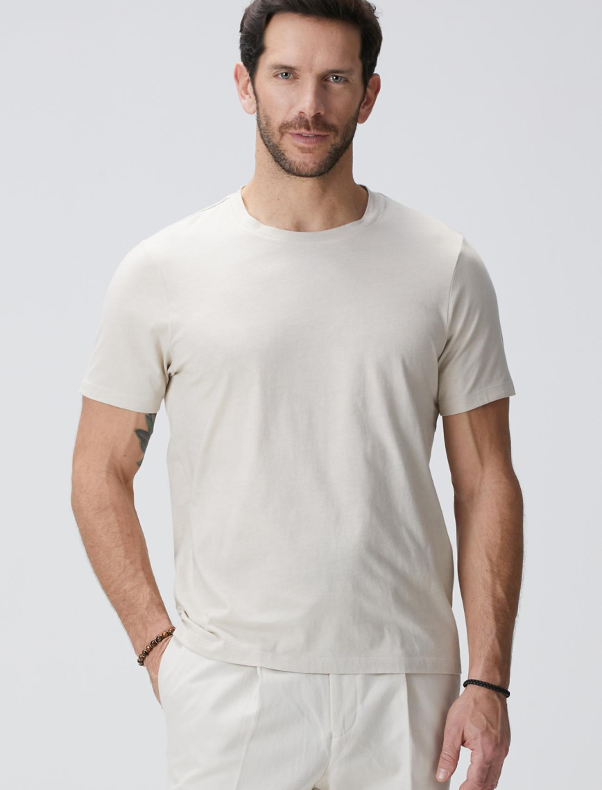 Network Erkek Gri Melanj Basic T-shirt Network Erkek Gri Melanj Basic T-shirt