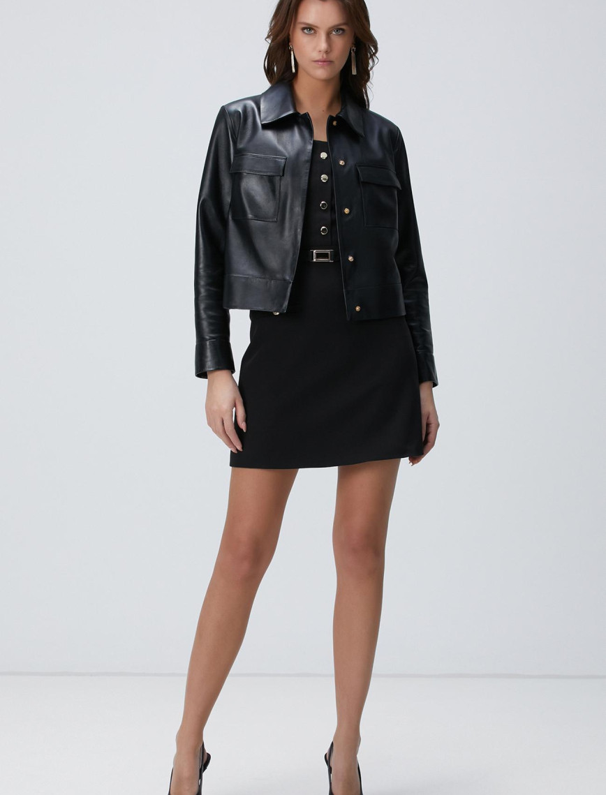 Network Kadın Siyah Aksesuar Detaylı Elbise Network Kadın Siyah Aksesuar Detaylı Elbise