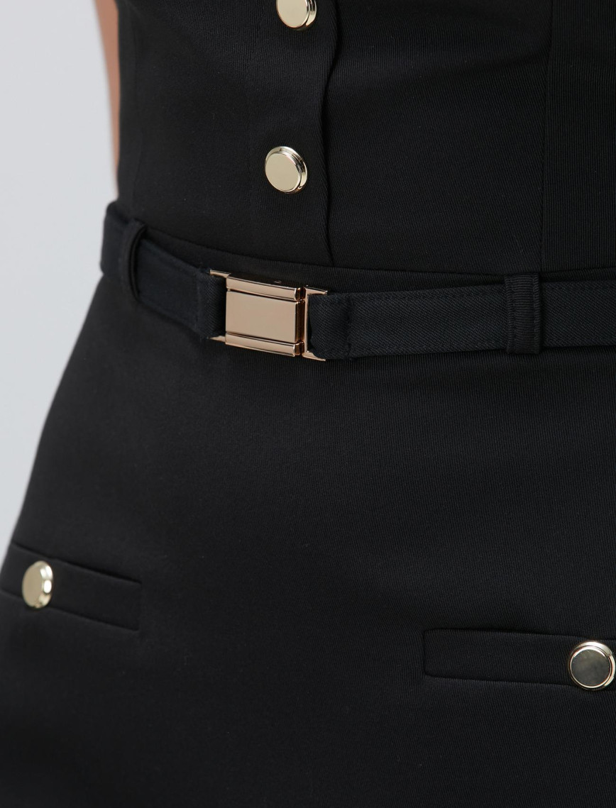 Network Kadın Siyah Aksesuar Detaylı Elbise Network Kadın Siyah Aksesuar Detaylı Elbise