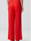 Network Kadın Kırmızı Keten Pantolon