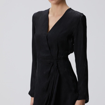 Network Kadın Siyah Jakar Desenli Mini Elbise Network Kadın Siyah Jakar Desenli Mini Elbise