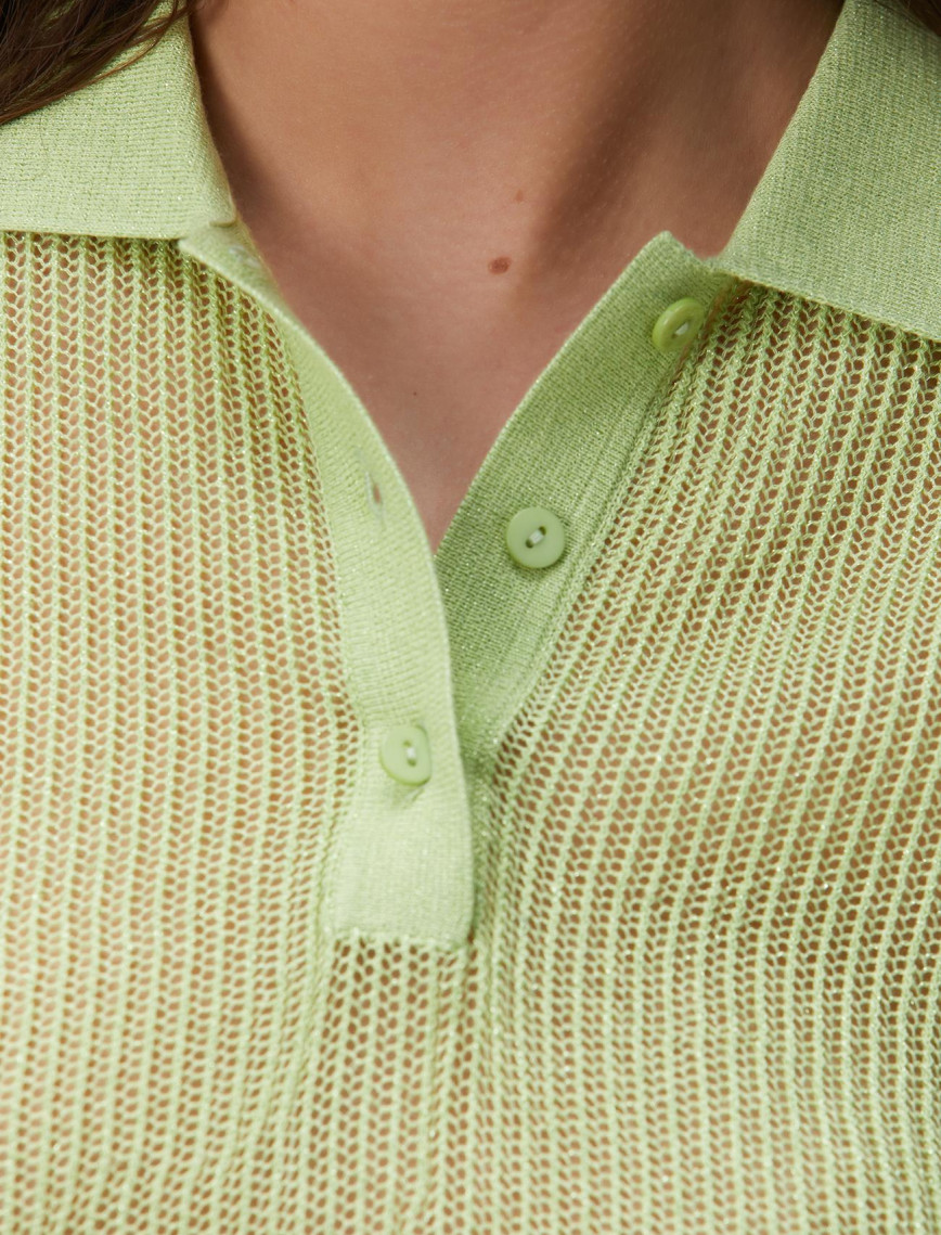 Network Kadın Yeşil Polo Yaka Triko