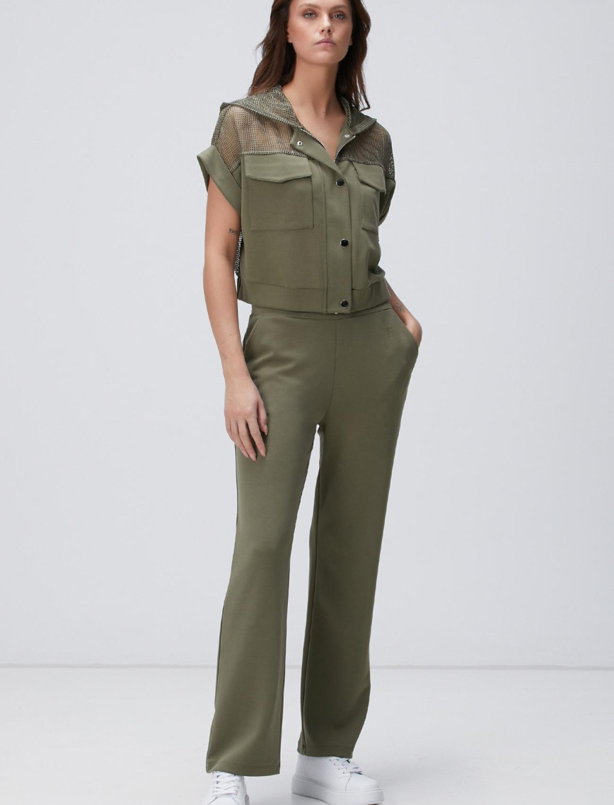 Network Kadın Haki Sweatshirt