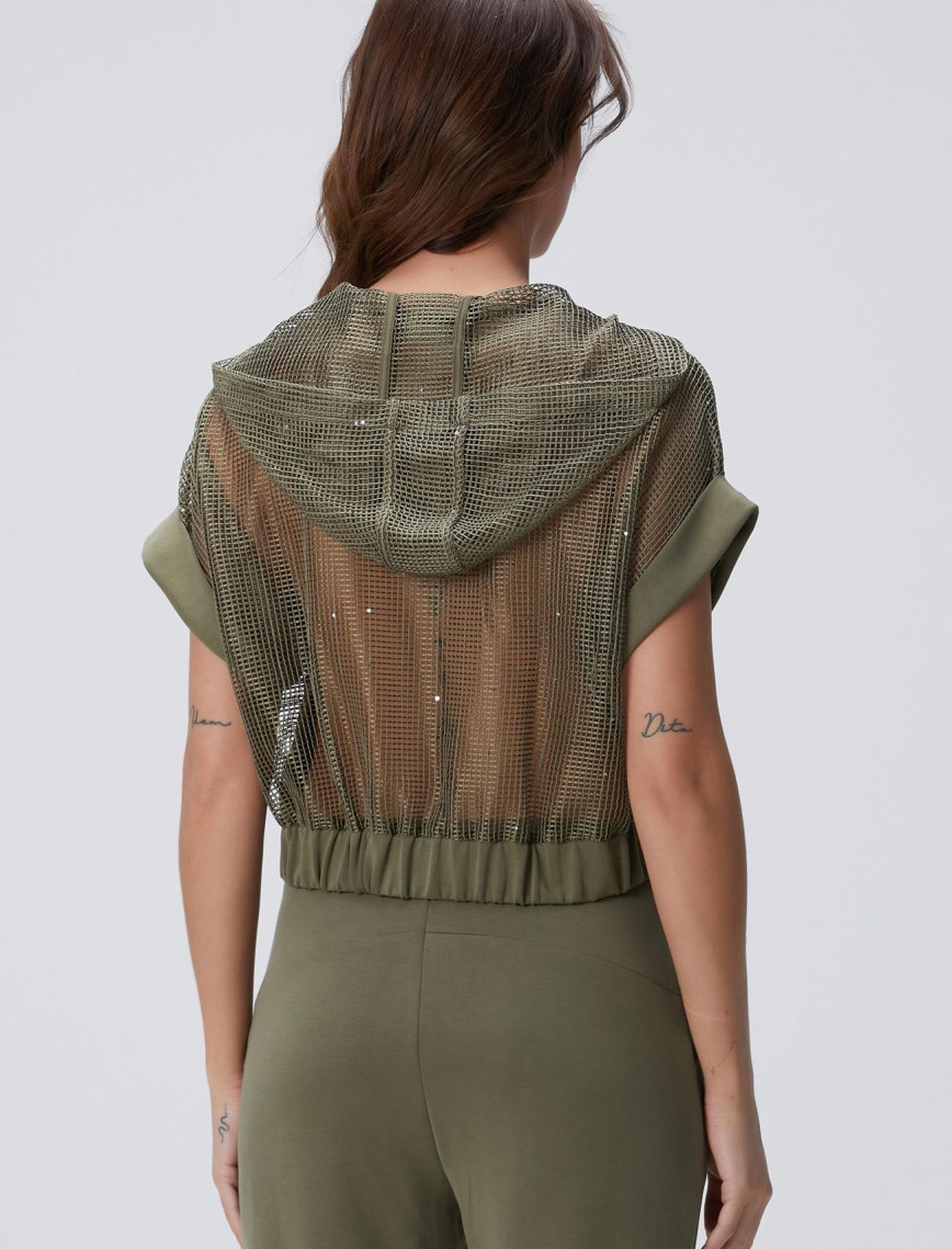 Network Kadın Haki Sweatshirt