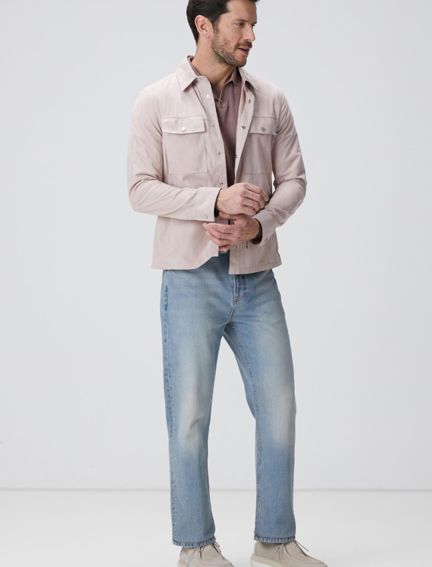 Network Erkek Gül Kurusu Keten Karışımlı Kazak Network Erkek Gül Kurusu Keten Karışımlı Kazak