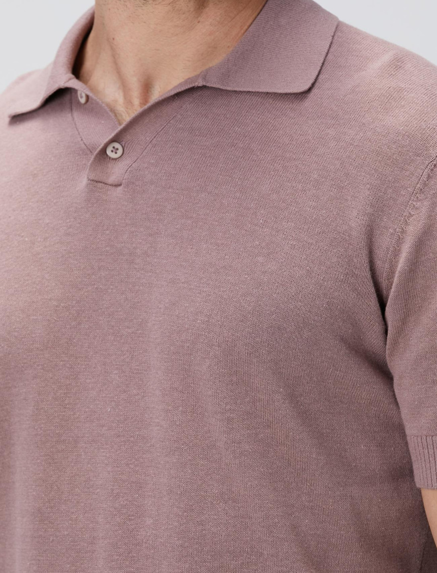 Network Erkek Gül Kurusu Keten Karışımlı Kazak Network Erkek Gül Kurusu Keten Karışımlı Kazak