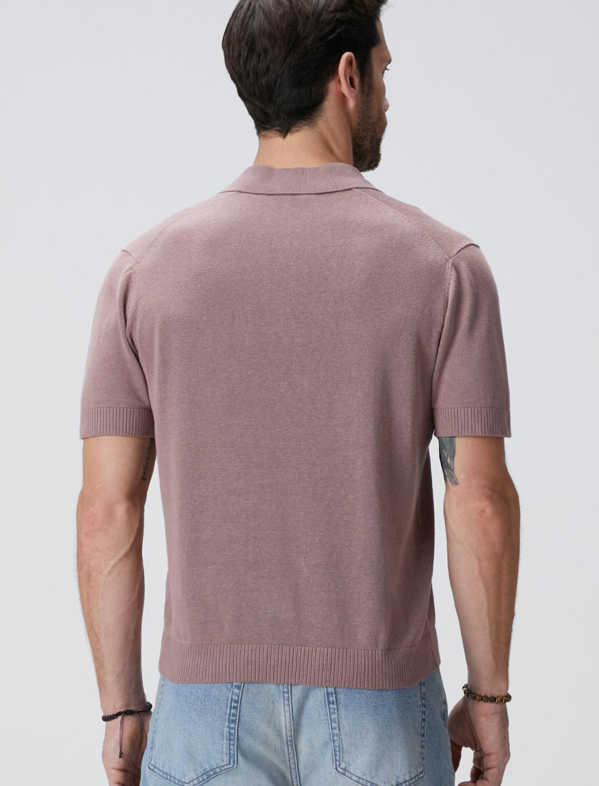 Network Erkek Gül Kurusu Keten Karışımlı Kazak Network Erkek Gül Kurusu Keten Karışımlı Kazak