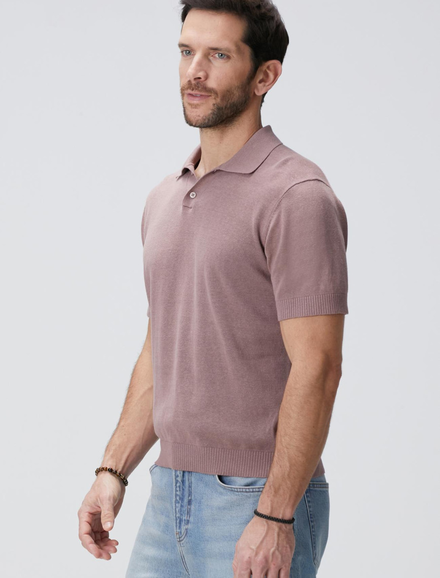 Network Erkek Gül Kurusu Keten Karışımlı Kazak Network Erkek Gül Kurusu Keten Karışımlı Kazak