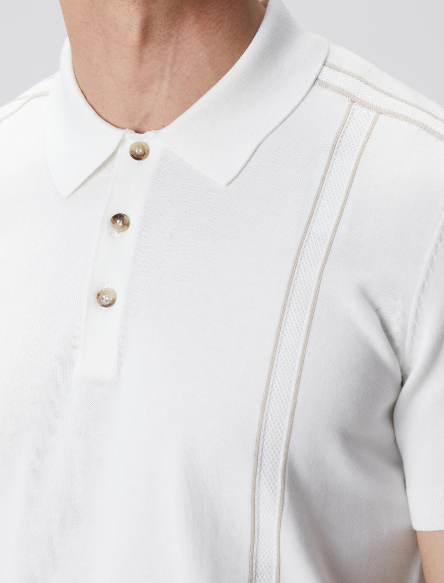 Network Erkek Kırık Beyaz Triko Kazak