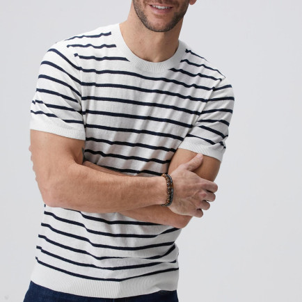 Network Erkek Beyaz Keten Karışımlı Kazak Network Erkek Beyaz Keten Karışımlı Kazak