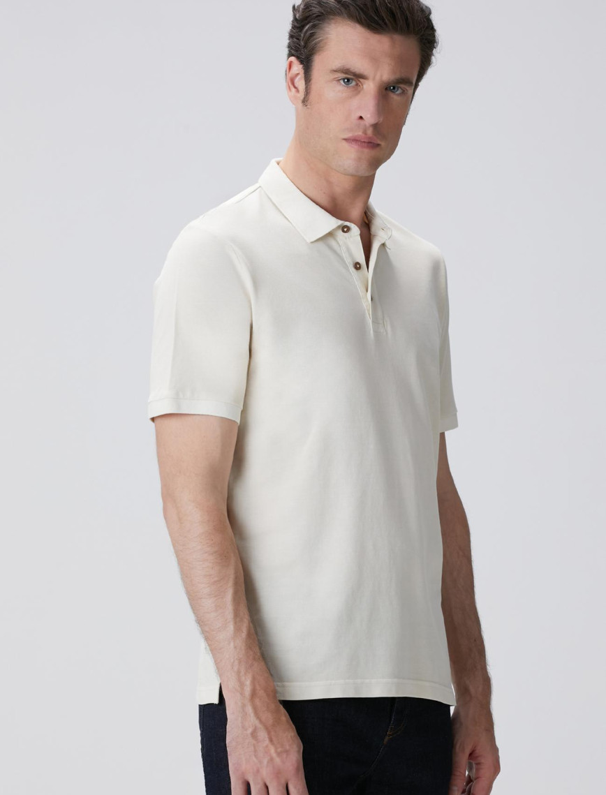 Network Erkek Kırık Beyaz T-shirt Network Erkek Kırık Beyaz T-shirt