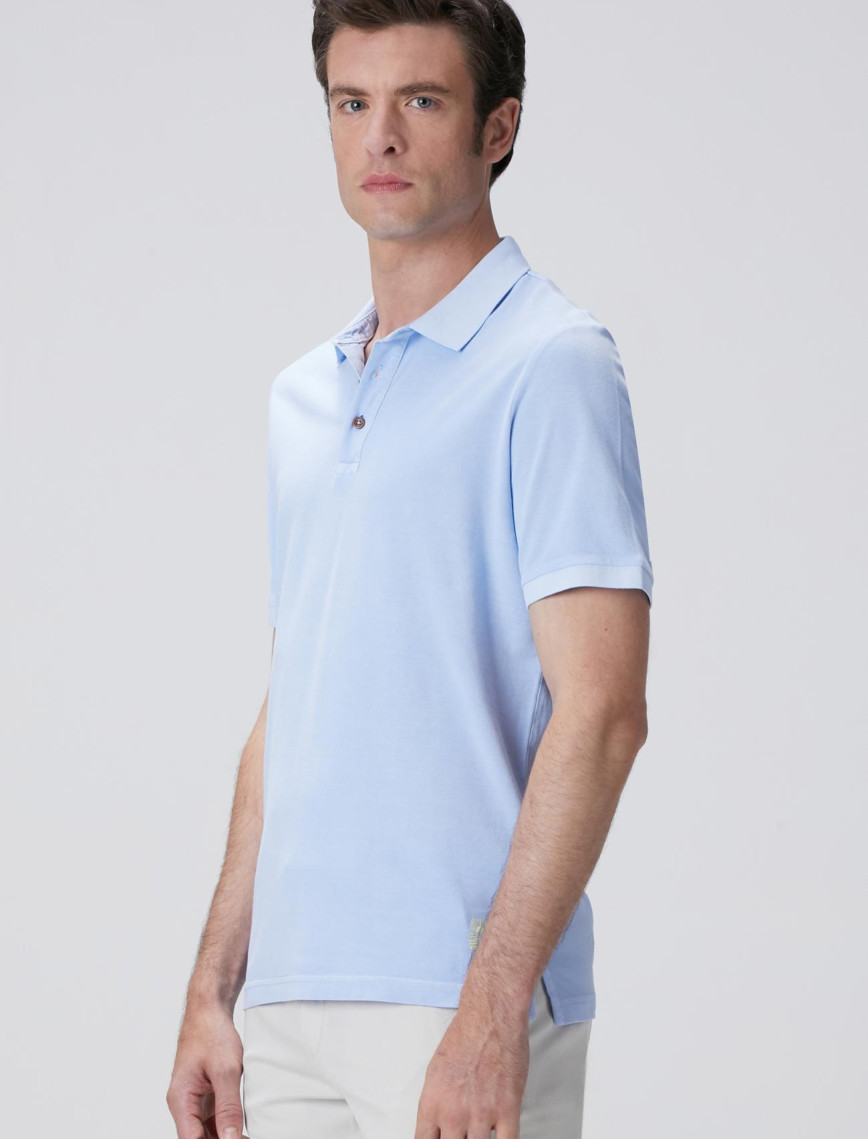 Network Erkek Mavi Polo T-shirt Network Erkek Mavi Polo T-shirt