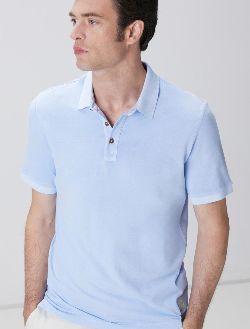 Network Erkek Mavi Polo T-shirt Network Erkek Mavi Polo T-shirt