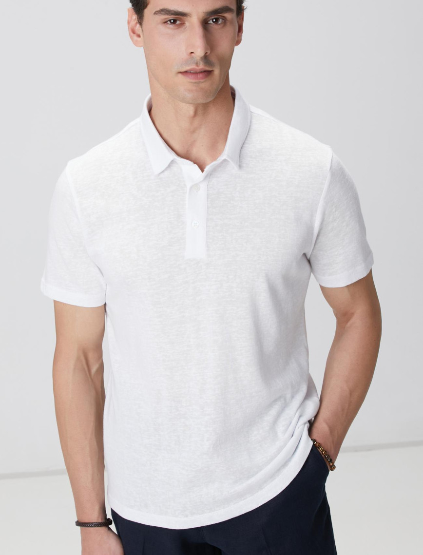 Network Erkek Kırık Beyaz T-shirt Network Erkek Kırık Beyaz T-shirt