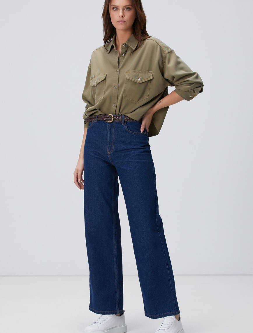 Network Kadın Açık Indigo Mavi Denim Pantolon Network Kadın Açık Indigo Mavi Denim Pantolon