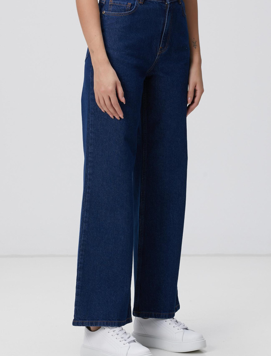 Network Kadın İndigo Denim Pantolon Network Kadın İndigo Denim Pantolon