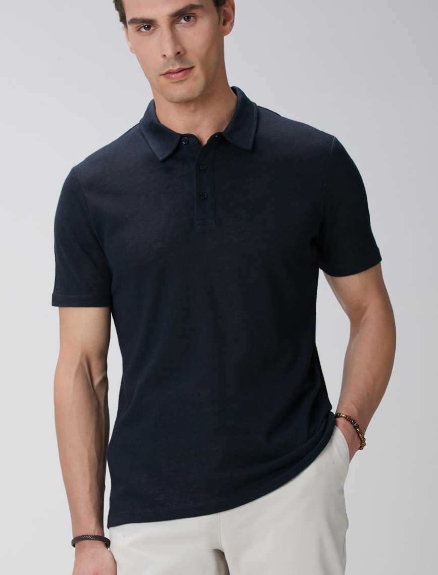 Network Erkek Lacivert Polo Yaka T-shirt Network Erkek Lacivert Polo Yaka T-shirt