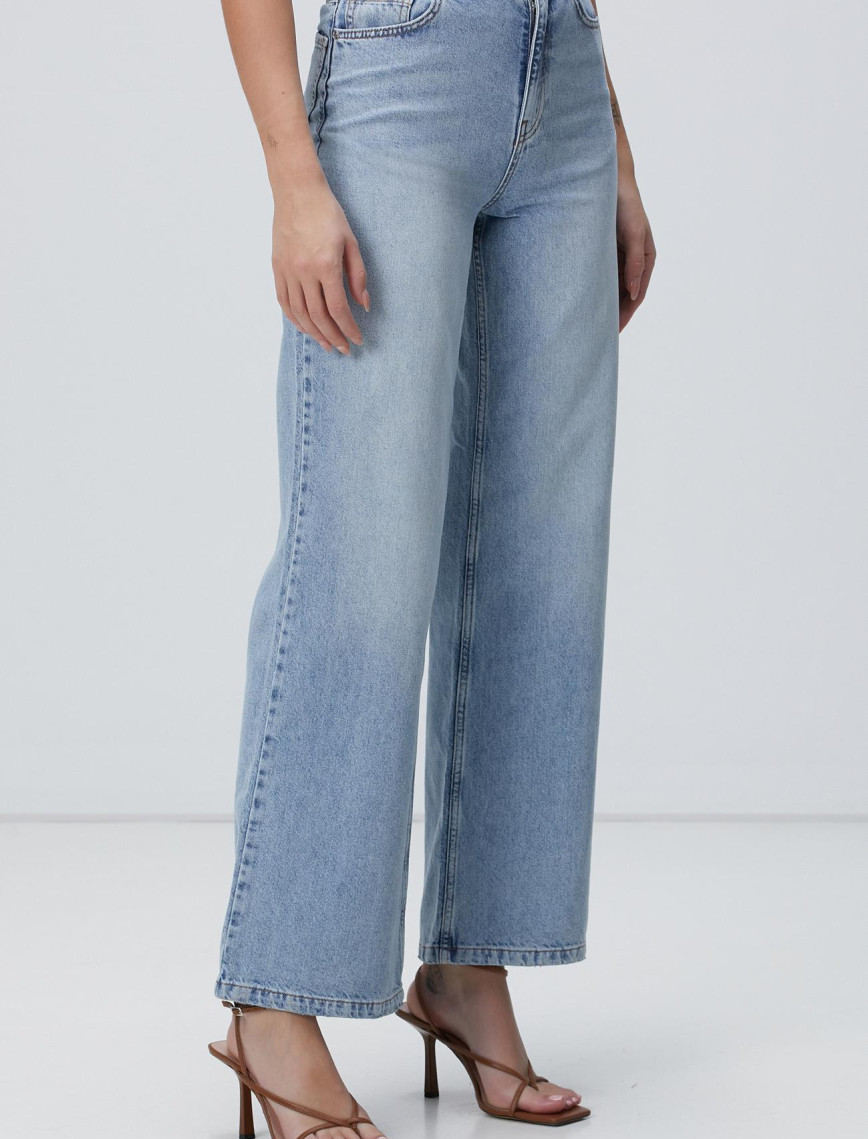 Network Kadın Açık Indigo Mavi Denim Pantolon Network Kadın Açık Indigo Mavi Denim Pantolon