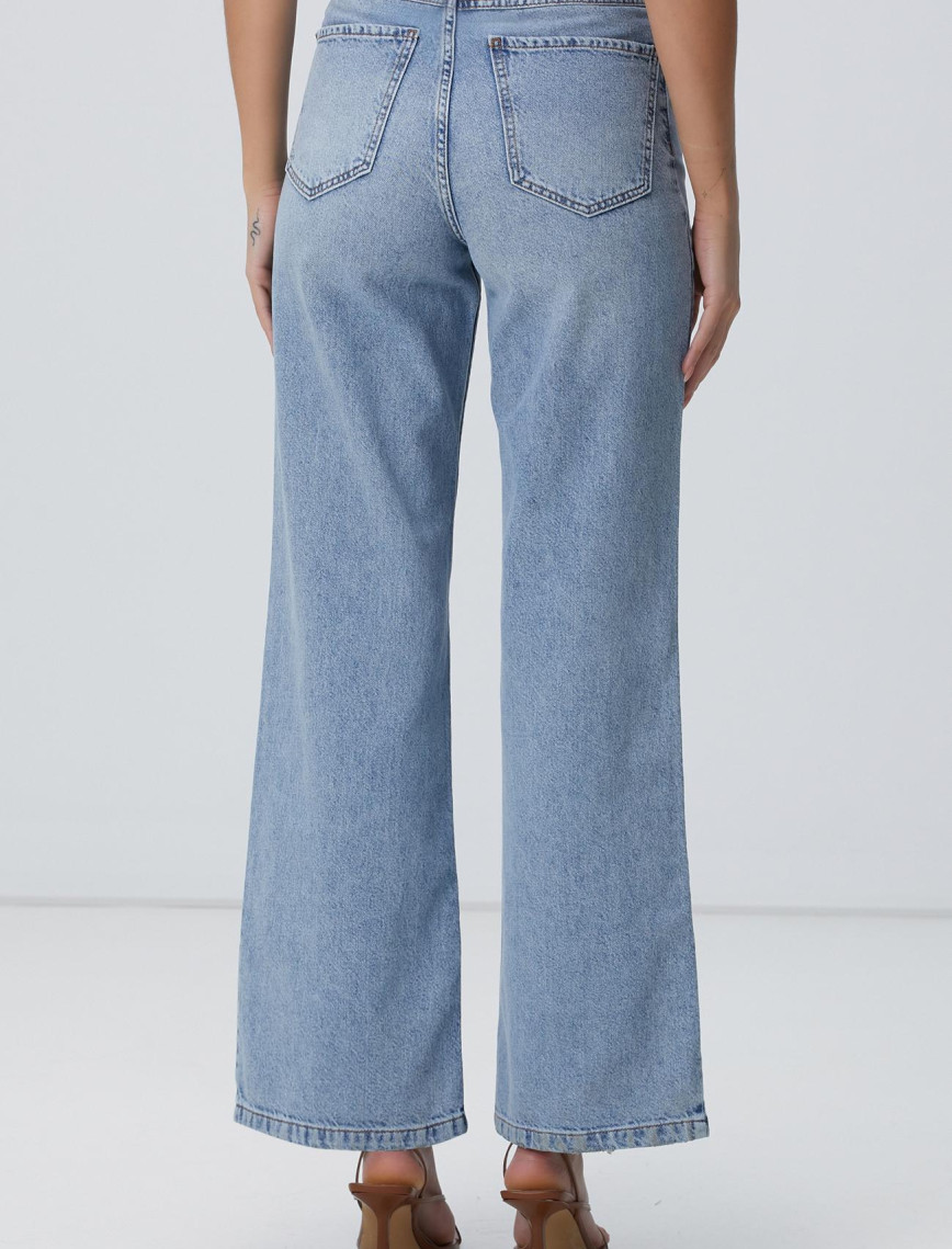 Network Kadın Açık Indigo Mavi Denim Pantolon Network Kadın Açık Indigo Mavi Denim Pantolon